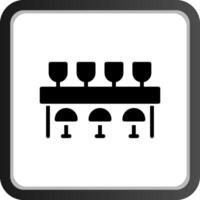 Bar Counter Creative Icon Design vector