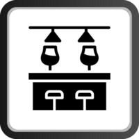 Bar Counter Creative Icon Design vector