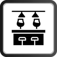 Bar Counter Creative Icon Design vector