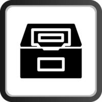 diseño de icono creativo de caja de archivos vector