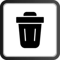 Trash Bin Creative Icon Design vector