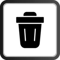 Trash Bin Creative Icon Design vector