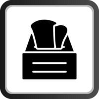 diseño de icono creativo de caja de pañuelos vector