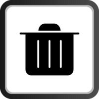 Trash Bin Creative Icon Design vector