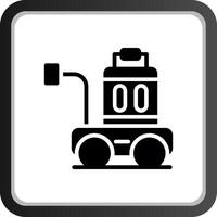 Luggage Cart Creative Icon Design vector