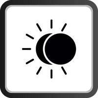 eclipse diseño de icono creativo vector