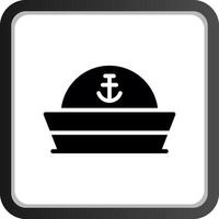 diseño de icono creativo de sombrero de marinero vector