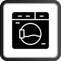 Washing Machine Creative Icon Design vector