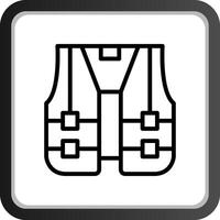 High Visibility Vest Creative Icon Design vector