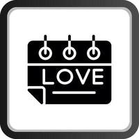 Love Calendar Creative Icon Design vector