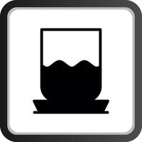 Water Glass Creative Icon Design vector