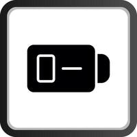 Low Battery Creative Icon Design vector