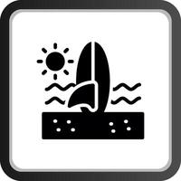 diseño de icono creativo de tabla de surf vector