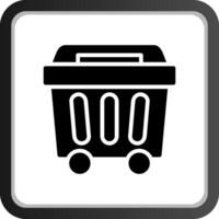 Trash Bin Creative Icon Design vector