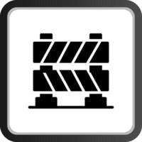 Road Barrier Creative Icon Design vector