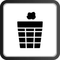 Trash Bin Creative Icon Design vector