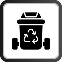 Trash Bin Creative Icon Design vector