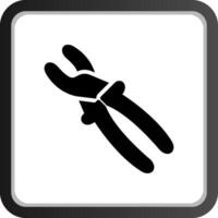 Needle Nose Pliers Creative Icon Design vector