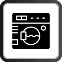 Washing Machine Creative Icon Design vector