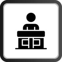 Receptionist Creative Icon Design vector