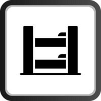 Bunk Bed Creative Icon Design vector