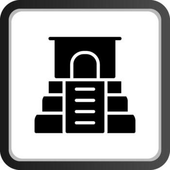 diseño de icono creativo de pirámide vector