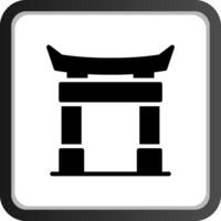 Torii Gate Creative Icon Design vector