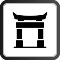 diseño de icono creativo de puerta torii vector