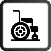 diseño de icono creativo de silla de ruedas vector