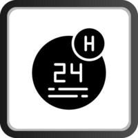 24 Hour Creative Icon Design vector