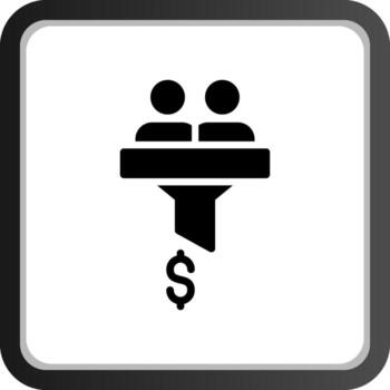 diseño de icono creativo de tasa de conversión vector