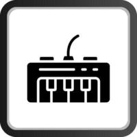 diseño de icono creativo de teclado de piano vector