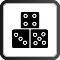 Domino Piece Creative Icon Design vector