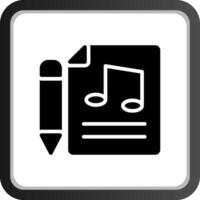 diseño de icono creativo de partitura musical vector