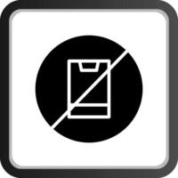 No Phone Creative Icon Design vector