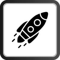 Inclined Rocket Creative Icon Design vector