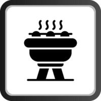 diseño de icono creativo de barbacoa vector