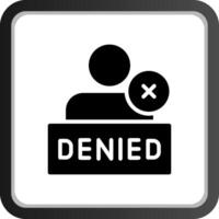 Denied Creative Icon Design vector