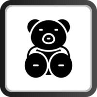 osito de peluche oso creativo icono diseño vector