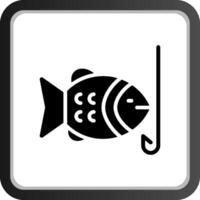 Hooked Fish Creative Icon Design vector