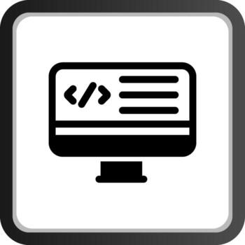 web programación creativo icono diseño vector