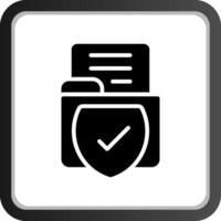 Secured Backup Creative Icon Design vector