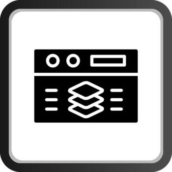 Full Stack Developer Creative Icon Design vector