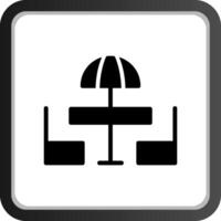 Sunbed Creative Icon Design vector