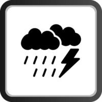 Thunderstorm Creative Icon Design vector