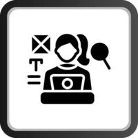 Blogger Creative Icon Design vector