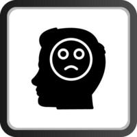 Emotions Sad Creative Icon Design vector