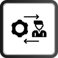 Machine to Person Creative Icon Design vector