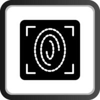 Fingerprint Scan Creative Icon Design vector