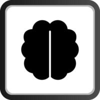 Human Brain Creative Icon Design vector